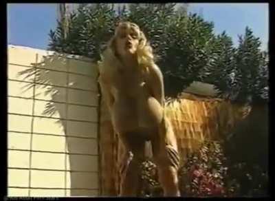 If I was there at that exact moment witnessing Pandora Peaks dance naked in the flesh, I too would be naked sitting in my patio chair, jacking myself off while she shakes her huge tits and curvy ass. She let me cum all over her tits and ass before giving 