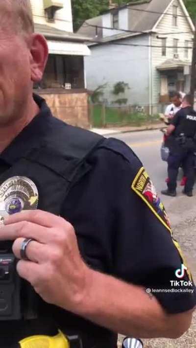 Woman sees a black man surrounded by cops so she decides to record. The cops don’t like that.