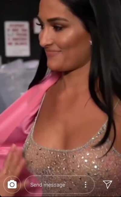 Nikki showing us all the goods.