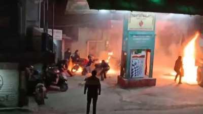 Fire at Gwarko chowk petrol pump
