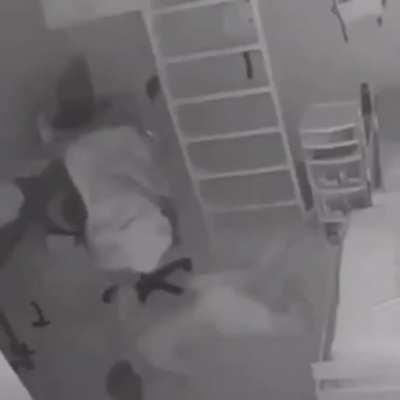 Man facking dies and a goblin appears