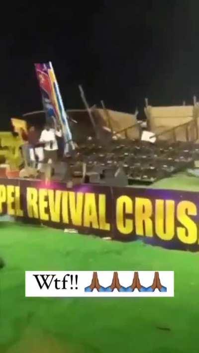 Guy's head crushed by a board