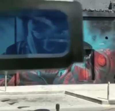 3D graffiti by Insane 51 in Limasol, Cyprus