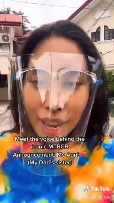 Meet the voice behind the iconic MTRCB announcement. | Tweet by @inkamagnaye