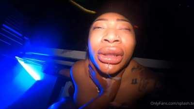 SHE LOVES WHEN HE VIOLATE HER THROAT REPEATEDLY 🥵🥵# Full Vid link in Comments 👇