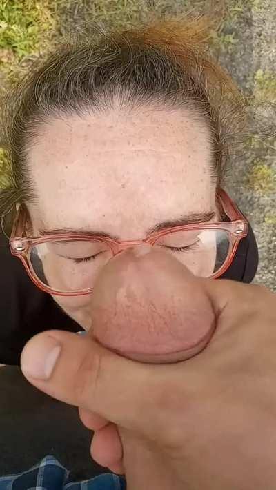 Got home and daddy put me on my knees and made me take another facial like a good lil cumslut