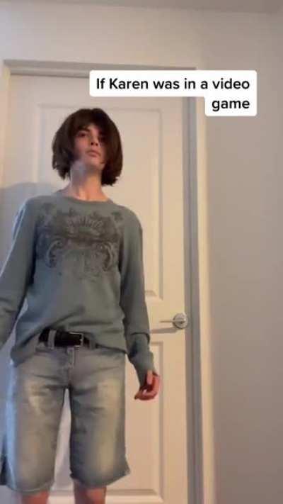 Karen in a video game