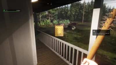 Stealing the neighbours washing machine.