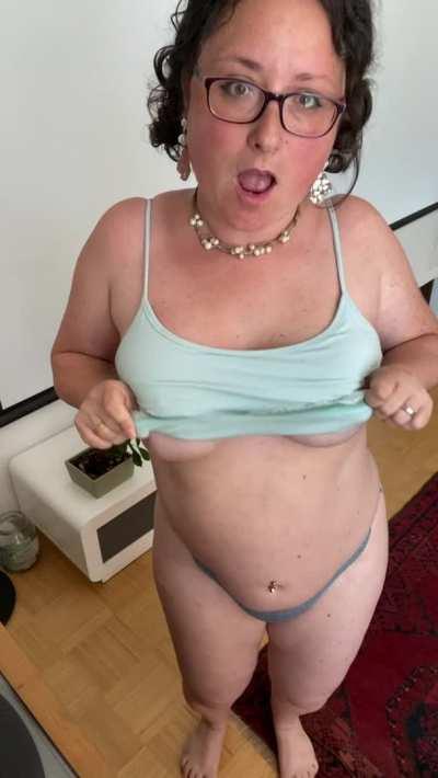 Your pants bother me. Take them off