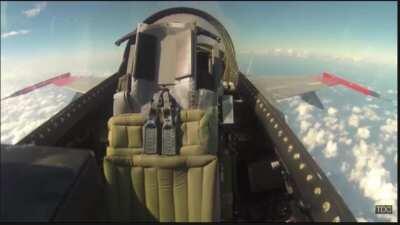 F-16 Zoom Background - Drone