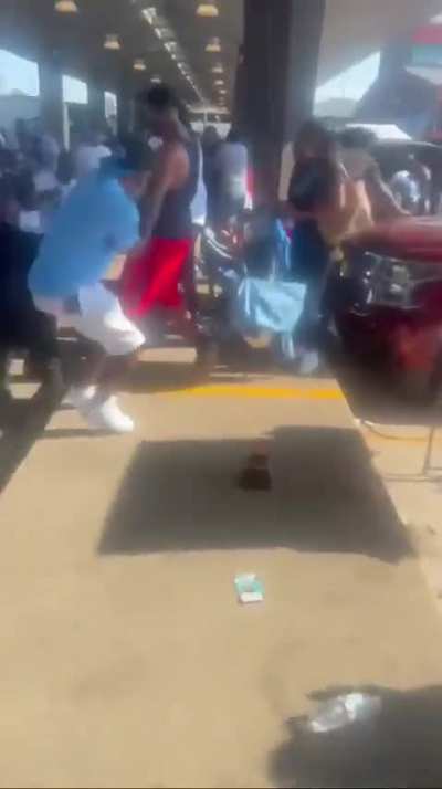 Moments leading up to the shooting at eastern market yesterday 