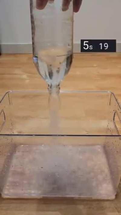 Fastest way to empty a bottle