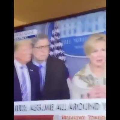 Trump Nopes out of press conference when Dr. Deborah Birx mentions she had a fever over the weekend