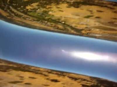 Camera falls of an airplane