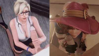 Split Screen JOI [Overwatch]