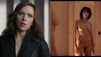 Scarlett Johansson - Superhero Dressed vs Undressed