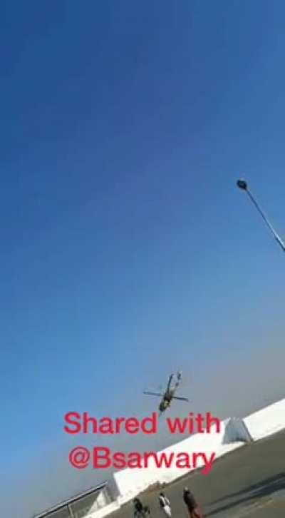 A rookie taliban pilot crashes a 30 million dollars black hawk, killing himself, the trainer pilot and 1 crew. Video is taken by a talib.