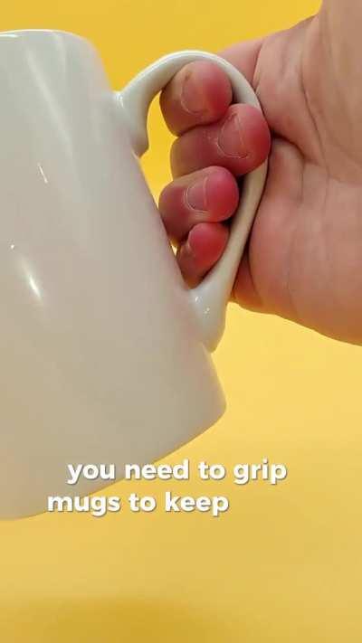 Ну наконец-то удобная ручка. Осталось дождаться кружки для левшей.