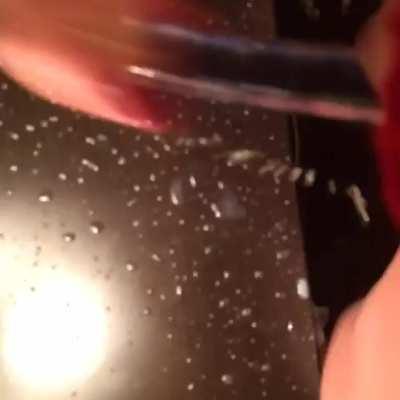 Hope you don't mind mommy leaving her juices on your night stand. I was hoping you'd rub them all over your cock when you get home!