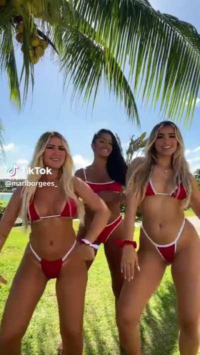 These 3 thots are swaying to the beats!