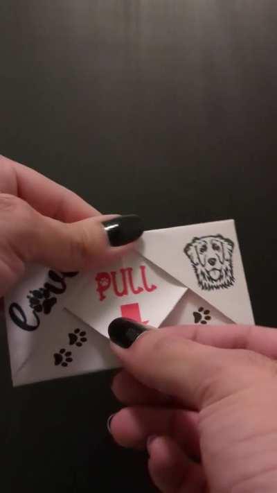 I made a leave behind envelope for Elwood's and it's now available as a free download on their website.