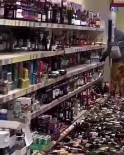 Hundreds of dollars worth of damage.