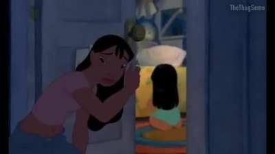 Lilo and Stitch but Stitch is voiced entirely by DIO