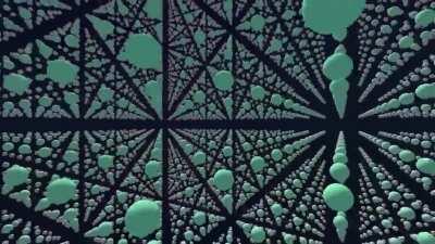 Today I created a raymarching shader to render an infinite sphere-filled world!