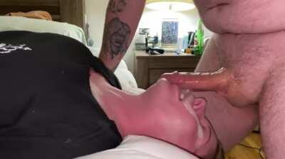 Babe here we go, Throat Bulging