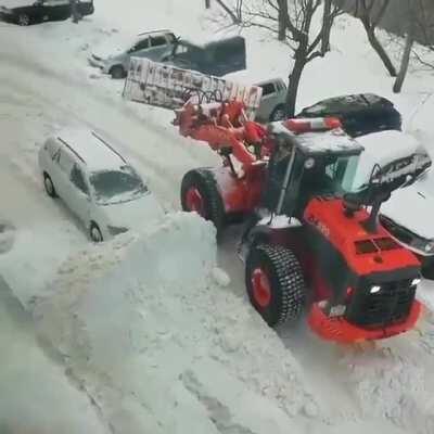 Don’t park in the fire lane when it snows