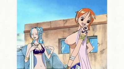 vivi turned on by nami's tits