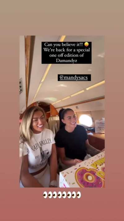 Mandy Rose and Sonya Deville filming an episode together