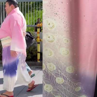 Close up of Atamifuji's yukata