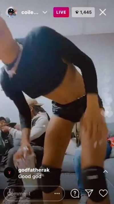 She was going crazy on her live