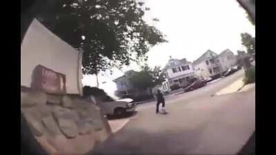 D or v after this person gets hit by car