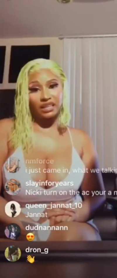 Nicki Minaj talking dirty