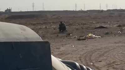 Iraqi special forces (ISOF) soldier dies while trying to defuse an IED. Iraq, 2017.