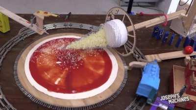 I love looking into the window when they make pizzas