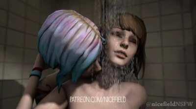 Max and Chloe shower scene WIP (nicefieldNSFW)