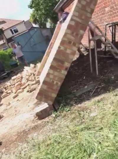 WCGW demolishing a wall with my bare hands