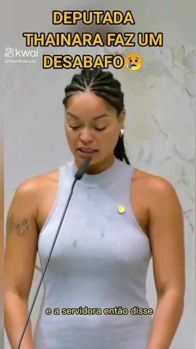 Deputada Thainara Faria sobre o racismo que sofre na ALESP.