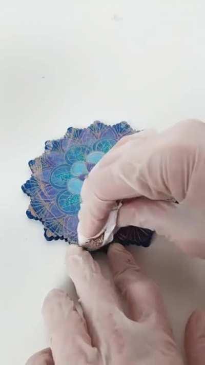 I made a Mandala Coaster / Jewellery Display