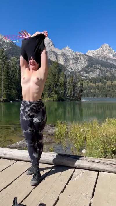 Topless in the Tetons ;)