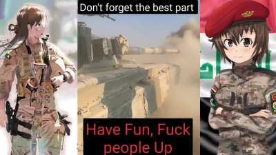 Iraqi Ground Forces military and that targets NCD user's especially weebs and tacticool guys