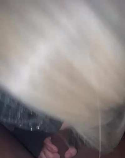 Masked Latina sucking a bbc