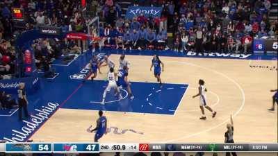 [Highlight] Mo Bamba makes his seventh 3-pointer in the half and has 28 points