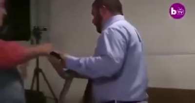 Messing with a rattlesnake during a sermon