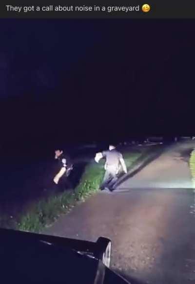 Dispatched to a cemetery