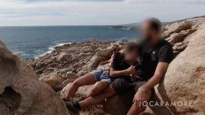 Outdoor blowjob with people close by. This one was risky, and so much fun!