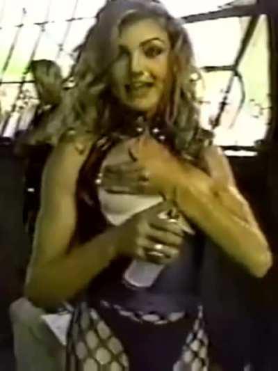 Cameron Diaz making her nipples rock hard on the set of her softcore BDSM photoshoot